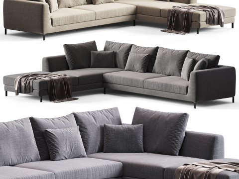 BB ITALIA Ray Corner Sectional Sofatex 3D Model