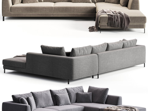 BB ITALIA Ray Corner Sectional Sofatex 3Dモデル