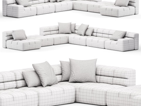 BB ITALIA Tufty Time Corner Sofa 3D Model