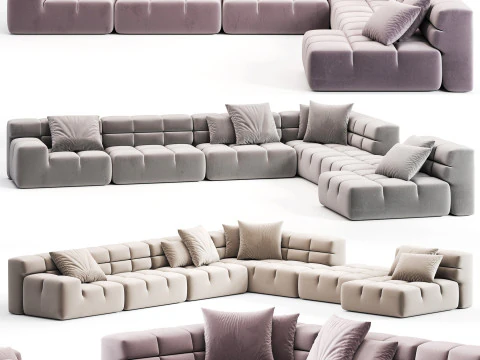BB ITALIA Tufty Time Corner Sofa 3D Model