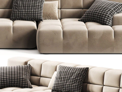 BB ITALIA タフティタイムソファ 3Dモデル