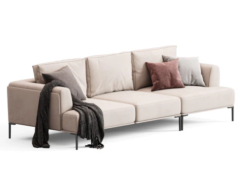 Comfortabele Mila-bank 3D Model