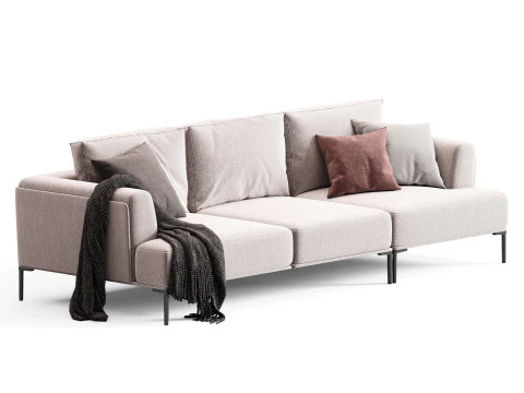 Comfortabele Mila-bank 3D Model