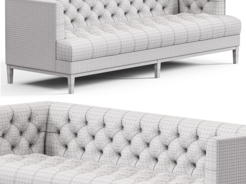Eichholtz Castelle Chesterfield Sofa Modello 3D