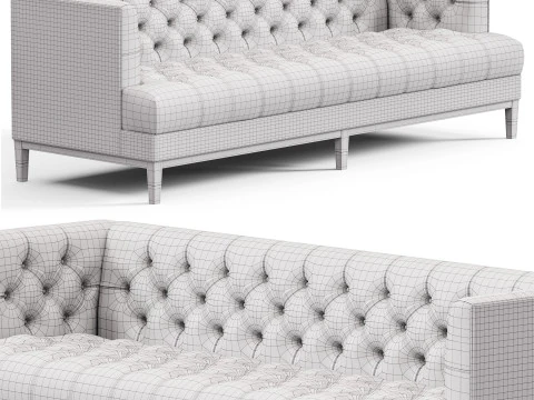 Eichholtz Castelle Chesterfield Sofa 3D Model