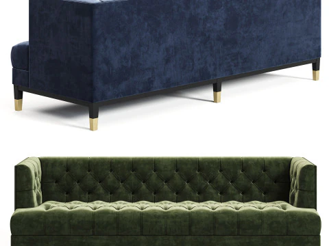 Eichholtz Castelle Chesterfield Sofa 3D Model