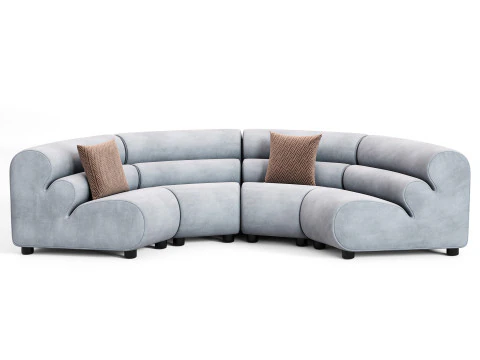 Eichholtz Lindau Inside Corner Modular Sofa 3D Model