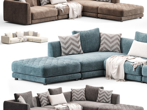 Frigerio Miller Corner Sofa 3D Model