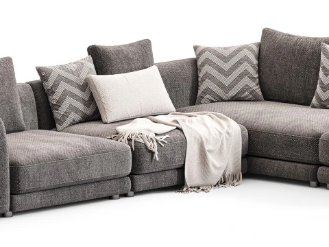 Frigerio Miller Corner Sofa 3D Model