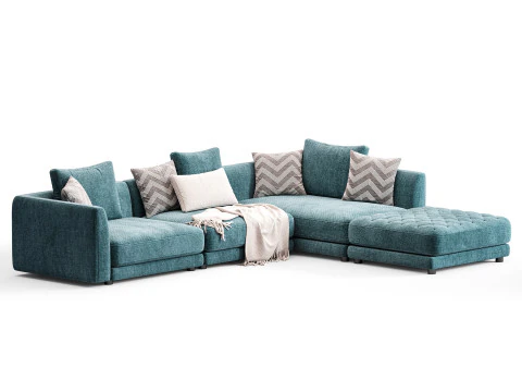 Frigerio Miller Corner Sofa 3D Model