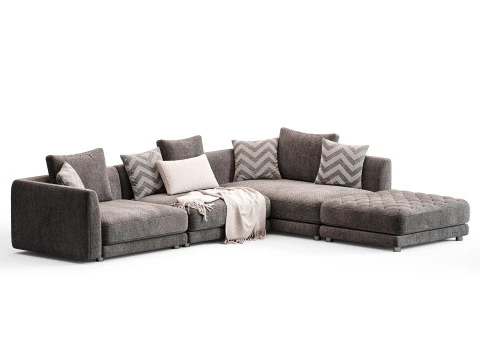 Frigerio Miller Corner Sofa 3D Model