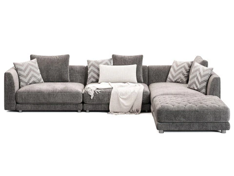 Frigerio Miller Corner Sofa 3D Model