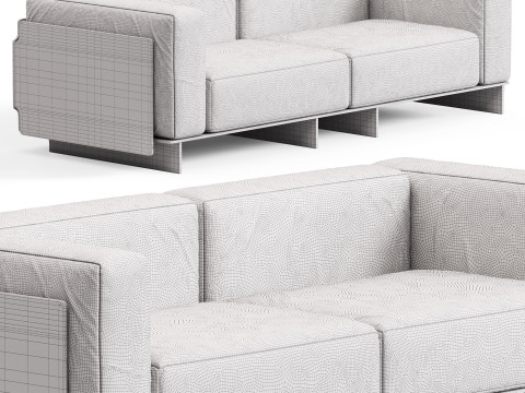 Glas Italia Crystal Lounge Sofa 3D 모델