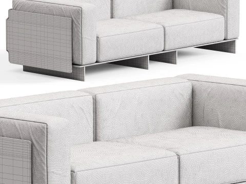 Glas Italia Crystal Lounge Sofa 3D Model