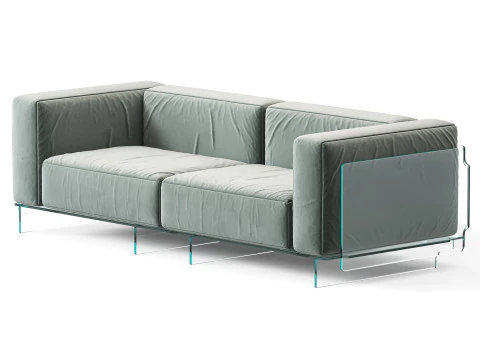 Glas Italia Crystal Lounge Sofa 3D Model