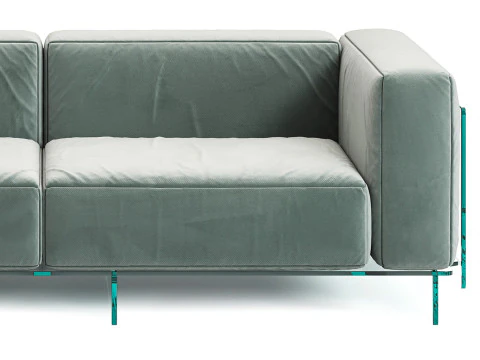 Glas Italia Crystal Lounge Sofa 3D Model