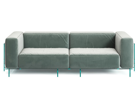 Glas Italia Crystal Lounge Sofa 3D 모델
