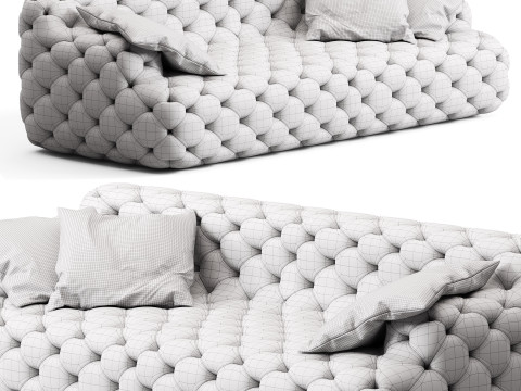 Meridiani Norton Capitonne Sofas 3Dモデル