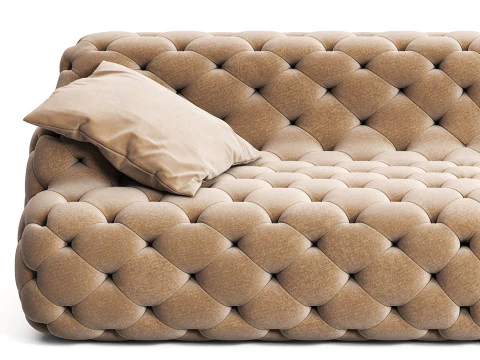 Meridiani Norton Capitonne Sofas 3D Model