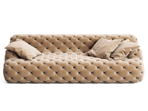 Meridiani Norton Capitonne Sofas 3D Model