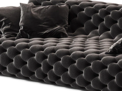 Meridiani Norton Capitonne Sofas 3D Model
