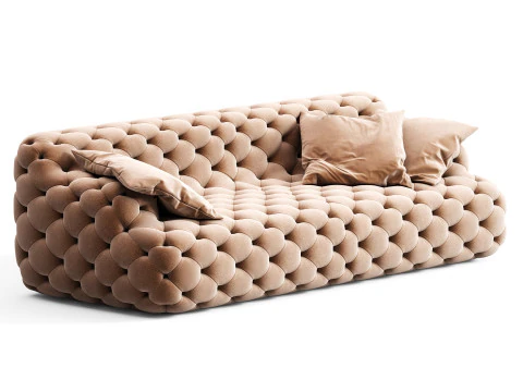 Meridiani Norton Capitonne Sofas 3D Model