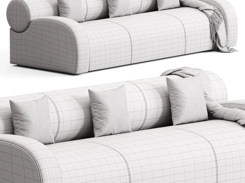 Meridiani Oscar Sofa 3D Model