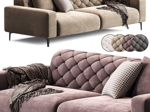 Pianca Boston Capitonne Sofa 3D Model