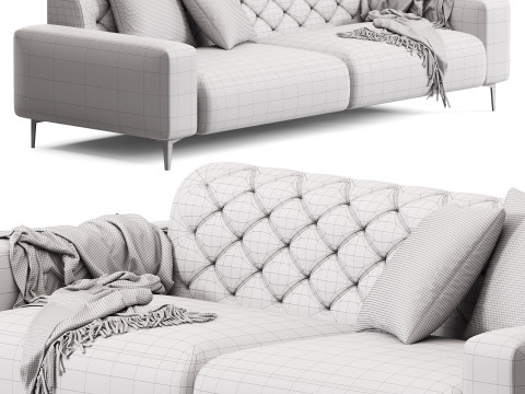 Pianca Boston Capitonne Sofa 3Dモデル