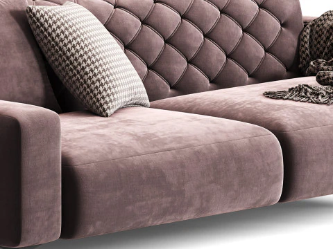 Pianca Boston Capitonne Sofa 3D Model