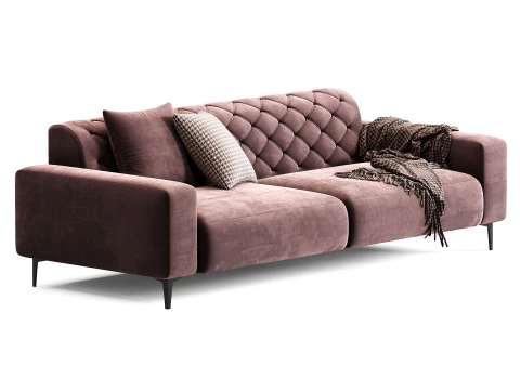 Pianca Boston Capitonne Sofa 3D Model