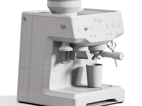 Sage the Barista Express Coffee Espresso Machine 3Dモデル