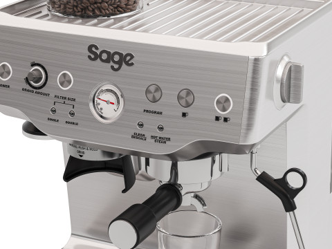 Sage the Barista Express Coffee Espresso Machine 3Dモデル