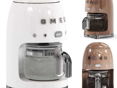 SMEG Drip Coffee Machine 3Dモデル