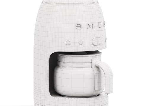 SMEG Drip Coffee Machine 3Dモデル