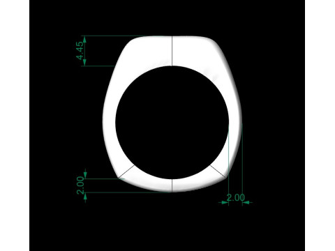 Award ring Model 3D