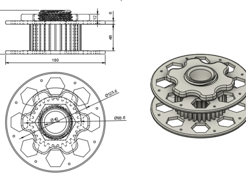 3d printing wire coil 3Dプリントモデル