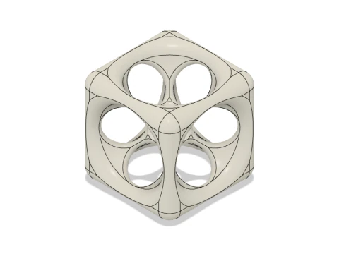 Decorative cube 3D Print Model