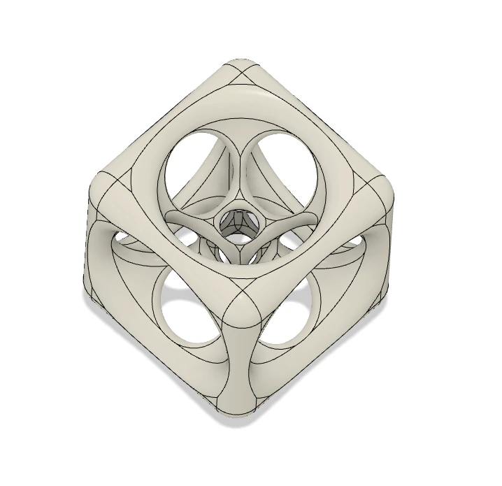Decorative cube 3D Print Model .c4d .max .obj .3ds .fbx .stl .blend 