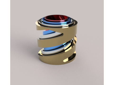 Decorative cylinders 3D प्रिंट मॉडल
