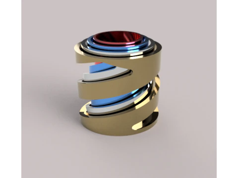 Dekoratif silindirler 3D Baskı Modeli