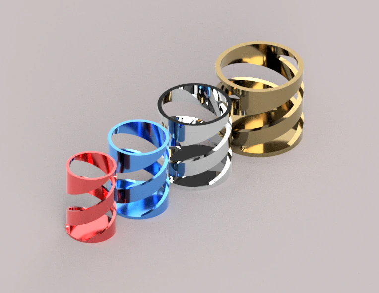 Dekoratif silindirler 3D Baskı Modeli .c4d .max .obj .3ds .fbx .stl .blend 