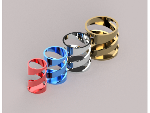 Decorative cylinders Modello di stampa 3D