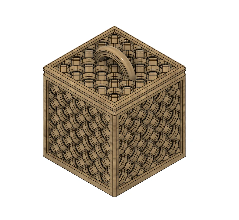 Decorative box 3D Print Model .c4d .max .obj .3ds .fbx .stl .blend