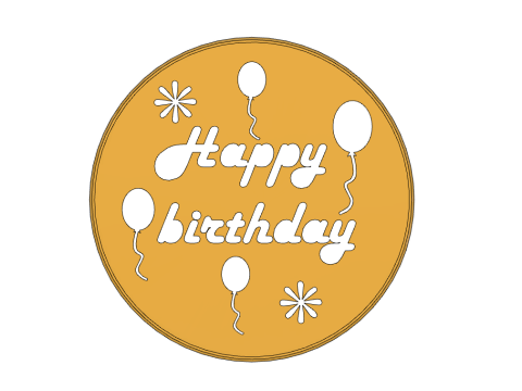 Decorative top cake Modello di stampa 3D