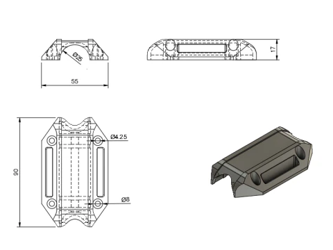 Motosiklet koruması 3D Baskı Modeli