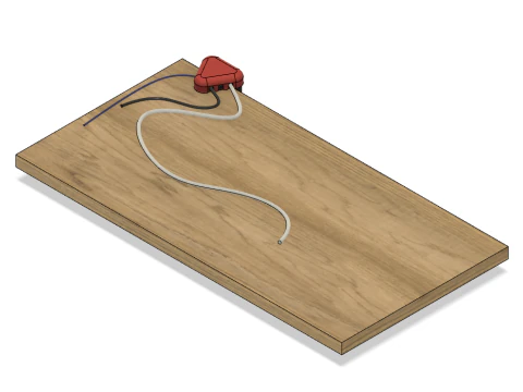 Cable guide table 3D Print Model