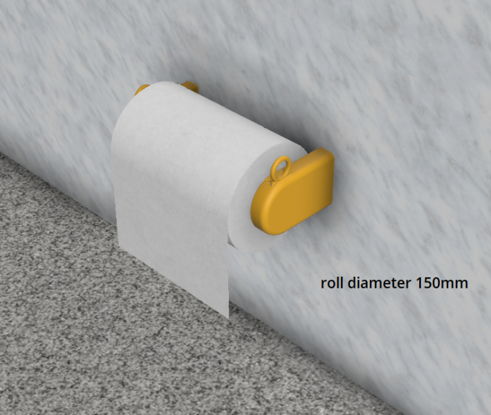 Kitchen paper roll holder Modelo de impresión 3D .c4d .max .obj .3ds .fbx .stl .blend 