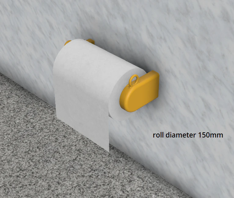 Kitchen paper roll holder 3D Print Model .c4d .max .obj .3ds .fbx .stl .blend