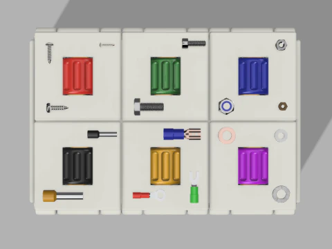 Electromechanical components organizer 3D Print Model